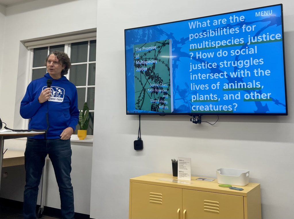 Eben Kirksey presents on multispecies design